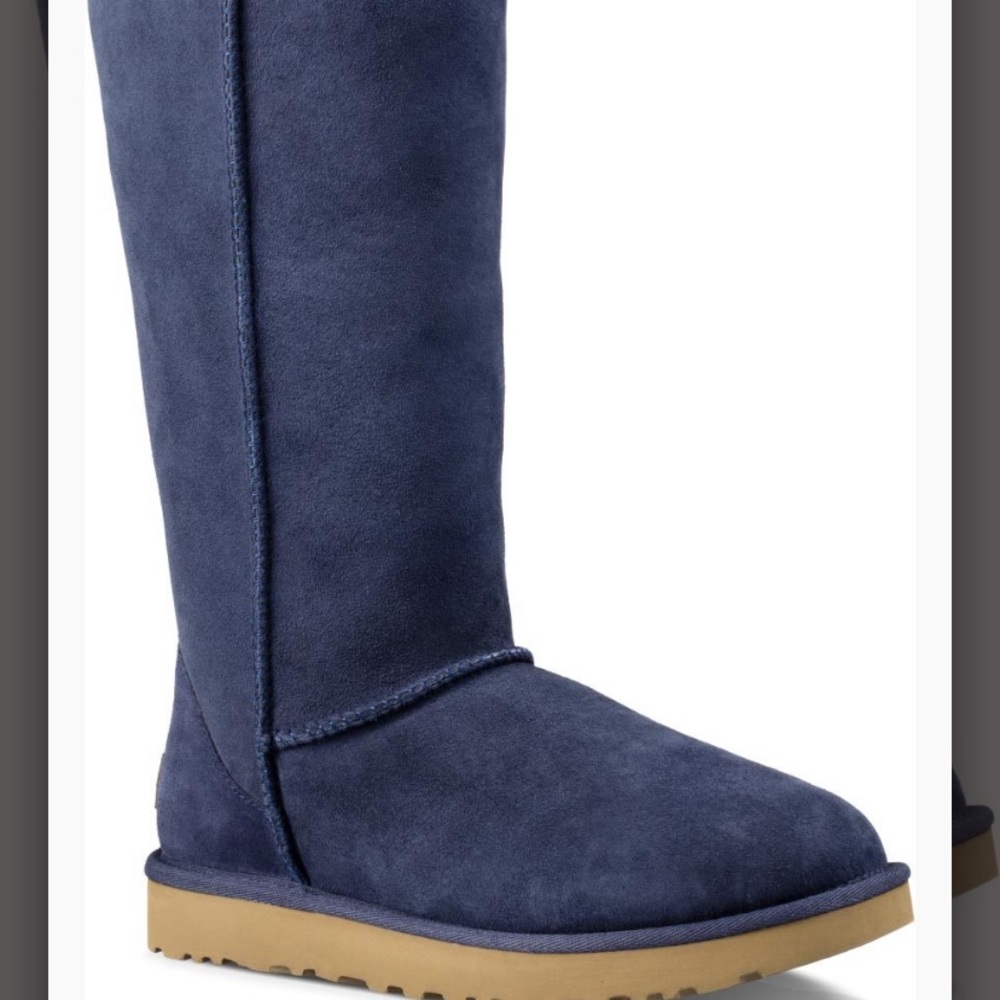 EUC UGG Classic Tall Navy Blue Boots